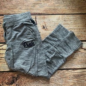 PINK Victoria’s Secret black and white Joggers